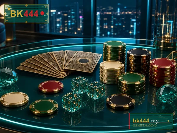 Triple paytable and bet controls on BK444